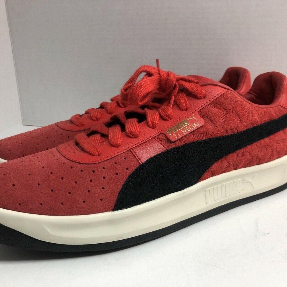 Puma Mens GV Special Sneakers Red Black 369281-01